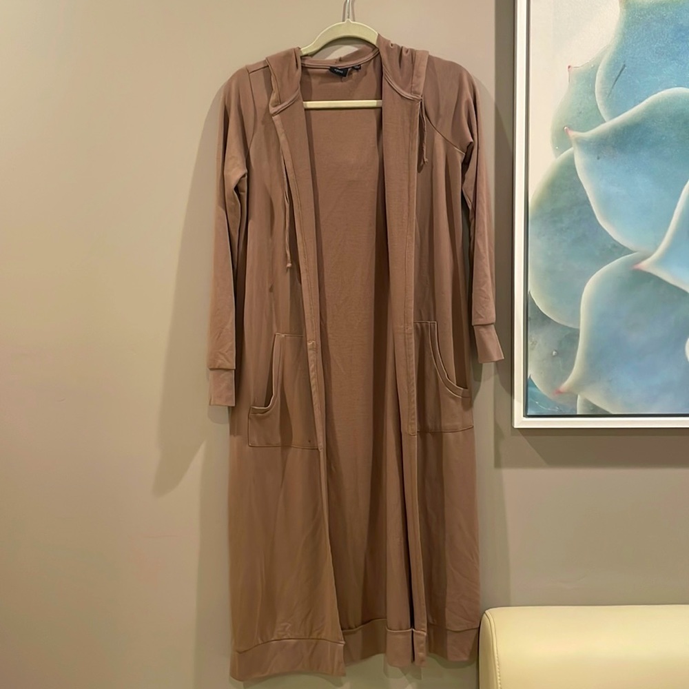 Devotion by Cyrus longline hooded cardigan, XS